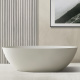 Photo Bath of artificial stone Abber Stein 180x85 AS9625-1.8 white matte