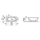 Photo Acrylic bath Laufen Pro 170x75 2.4295.0.000.000. 1st