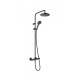 Photo Shower stand hansgrohe Vernis Blend 26276670 Showerpipe 200 1jet with thermostat, matte black