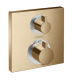 Photo Shower mixer with the thermostat Ecostat Square 15714140 hidden installation, for 2 consumers, polished bronze