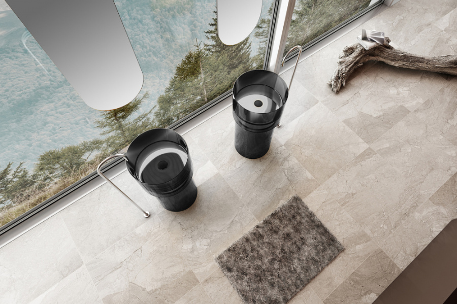 Photo Abber Kristall AT2701Onyx-H sink black