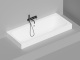 Photo Bath of artificial stone Salini Orlando Axis 180x80 103212MF black matte