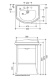 Photo The cabinet under the sink of KERASAN Retro 69 735040 noce