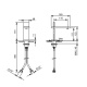 Photo Fantini sink mixer AK/25 48 P5 T004WF steel