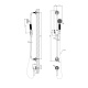 Photo Shower set Gessi Venti 20 65142#299 black matte