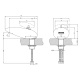 Photo Gessi Equilibrio sink mixer 52001#246 gold