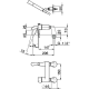 Photo Bath mixer Cisal Cherie CH0000947C gold