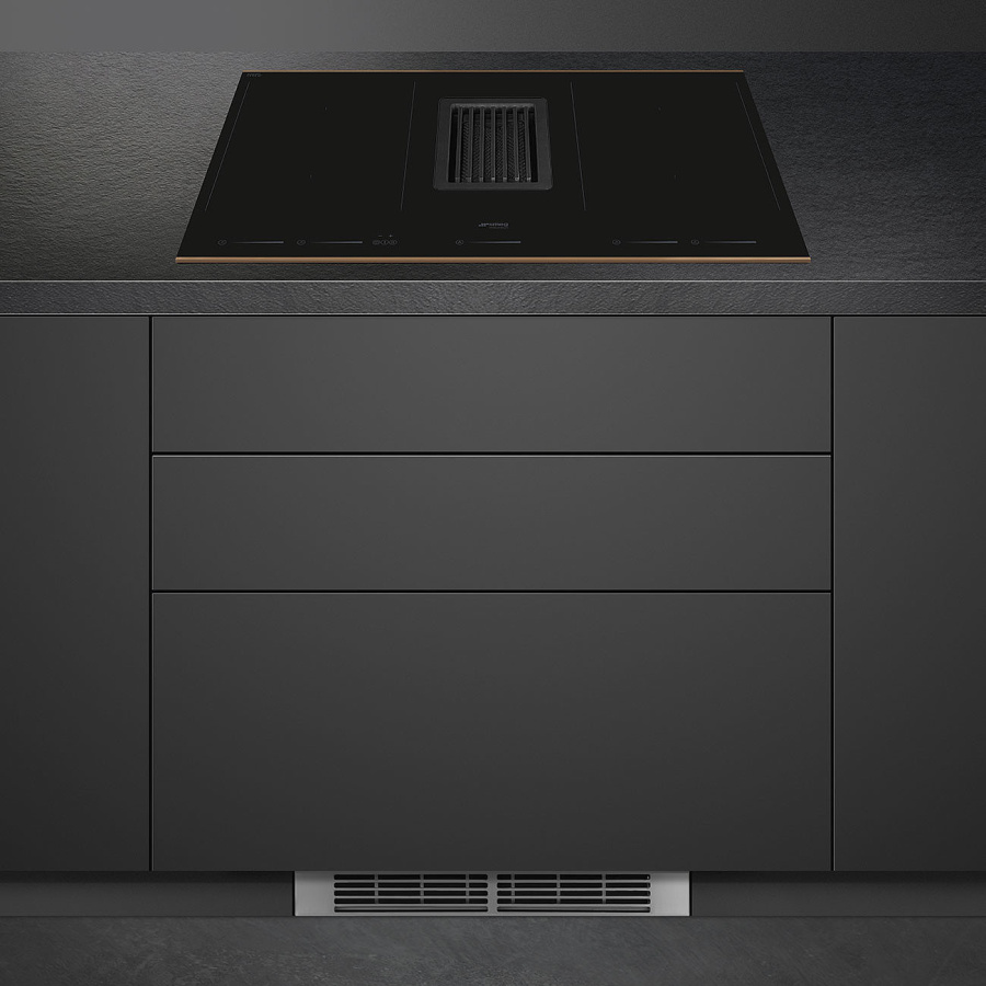 Photo hob with hood Smeg HOBD682R1