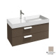 Photo Bathroom under the sink 100 cm Jacob Delafon Rythmik EB1304-N21, gray titanium glossy