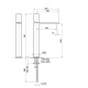 Photo Fantini Milano sink mixer 31 93 3006WF steel