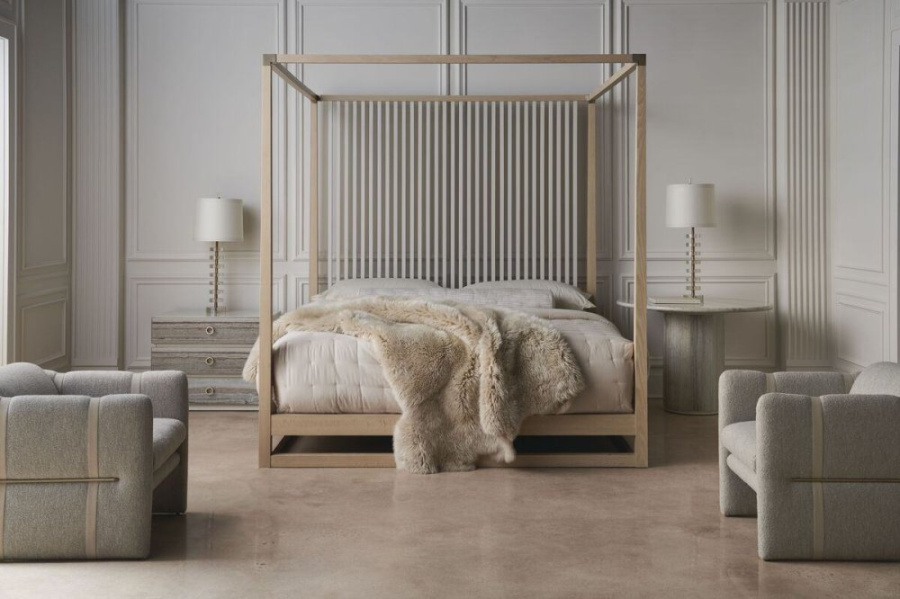 Photo Pinstripe Light Bedroom (King Size)