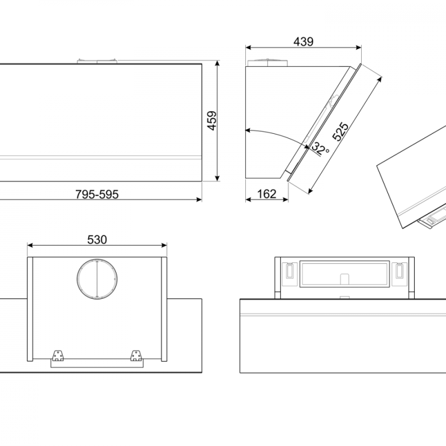 Photo Smeg KV26S hood