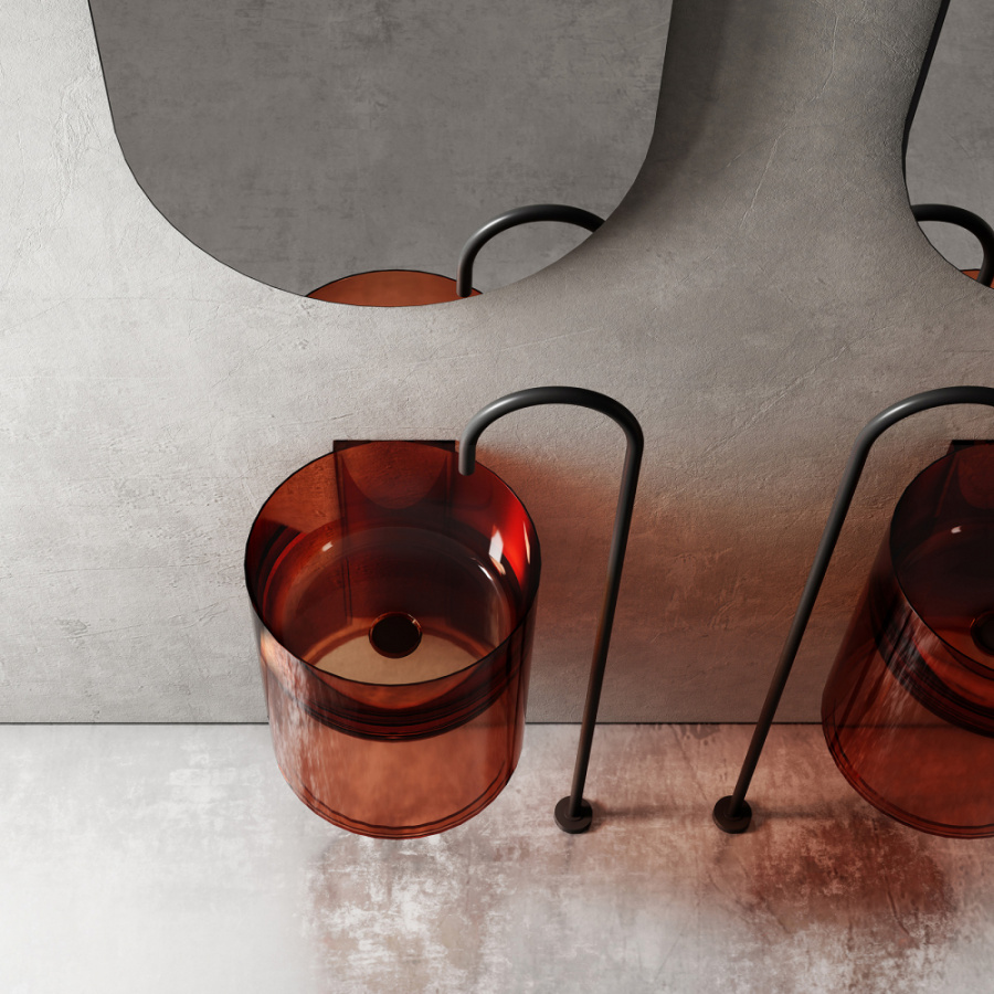 Photo Abber Kristall 42 AT2704Opal brown sink