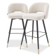 Photo A set of two Cliff bar chairs (cream)