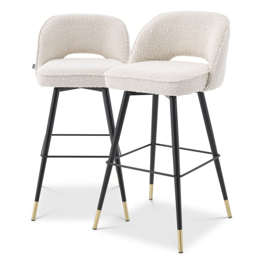 Photo A set of two Cliff bar chairs (cream)