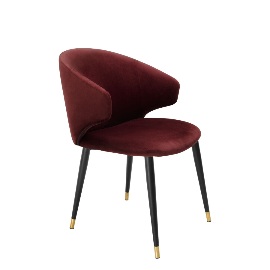 Photo Volante dining chair (burgundy, with armrests)