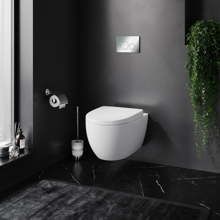 Photo Installation kit with toilet bowl AM.PM Awe IS49051.111738 white, chrome