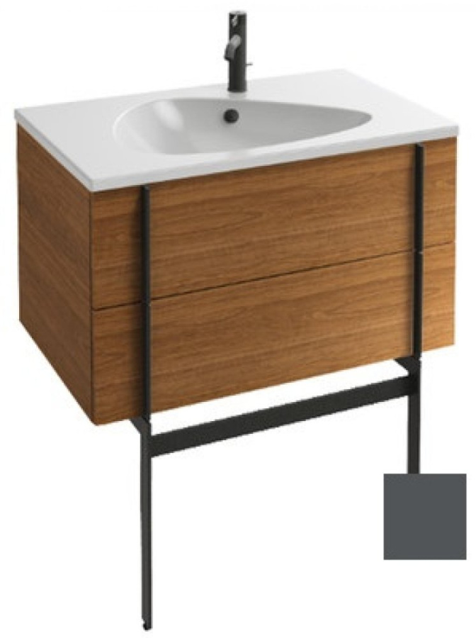Photo Bathroom under the sink 80 cm Jacob Delafon Nouvelle Vague EB3030-442, gray anthracite