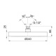 Photo Top shower Fantini AF/21 81 P6 8053 gold
