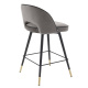 Photo Set of two half-bar Cliff chairs (grey)
