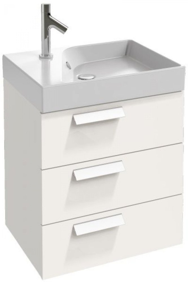 Photo 60 cm Jacob Delafon Rythmik EB1306-G1C white sink cabinet