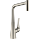Photo Kitchen mixer hansgrohe Metris M71, 320, 2jet 73801800 with exhaust shower, steel