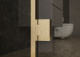 Photo Roca Apex door left with side panel 120x90 ZRU9307877 matte gold, tinted glass
