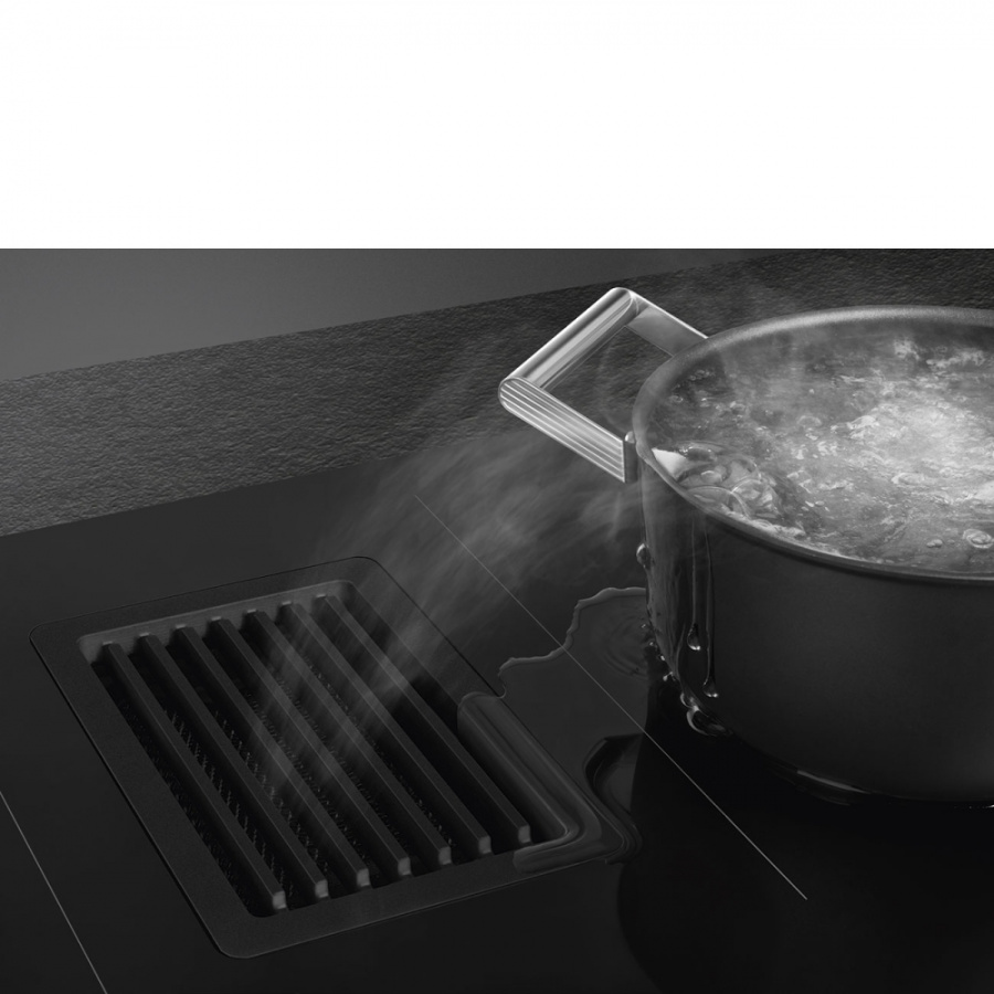 Photo Induction hob with built-in hood Smeg HOBD482D