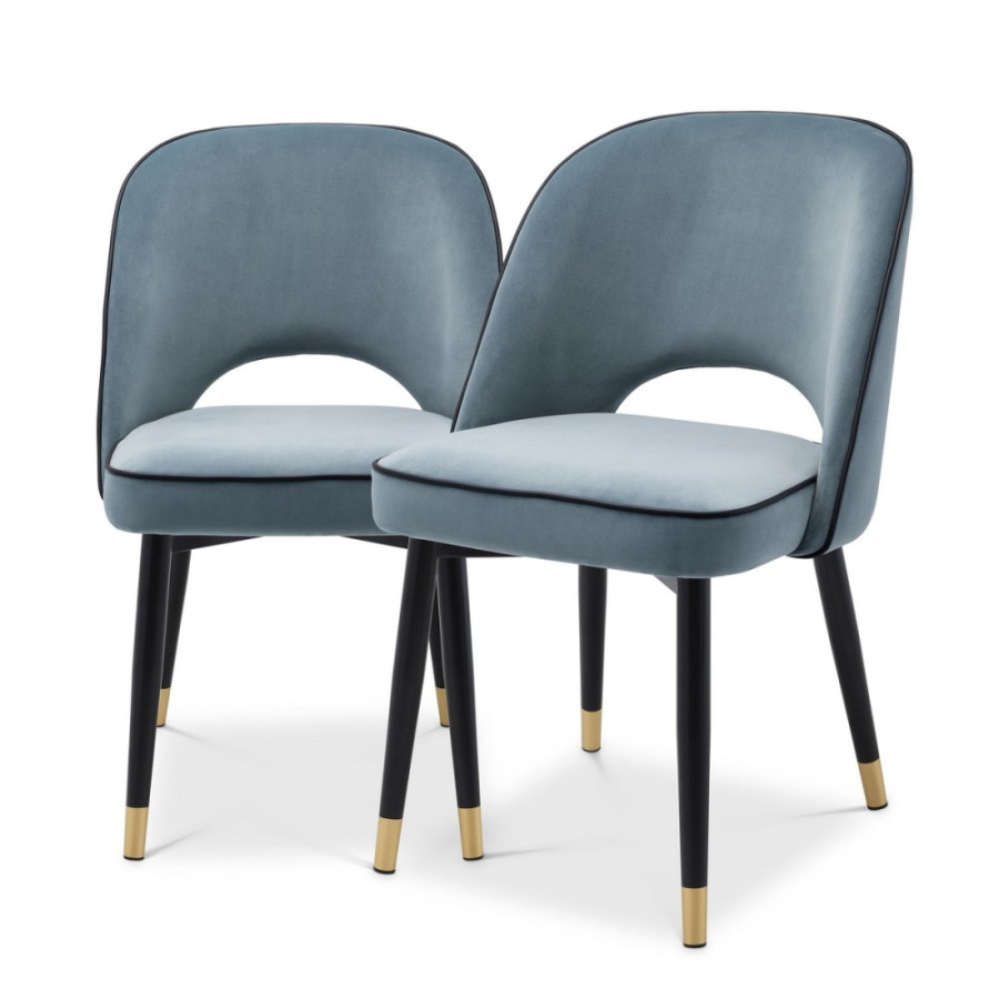 Photo A set of two Cliff dining chairs (blue)