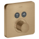 Photo External part of the shower thermostat Axor ShowerSelect 36707140 grinded bronze