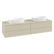 Photo The cabinet under the sinks of Villeroy & Boch Antao 160 L28110HJ silk gray matte varnish