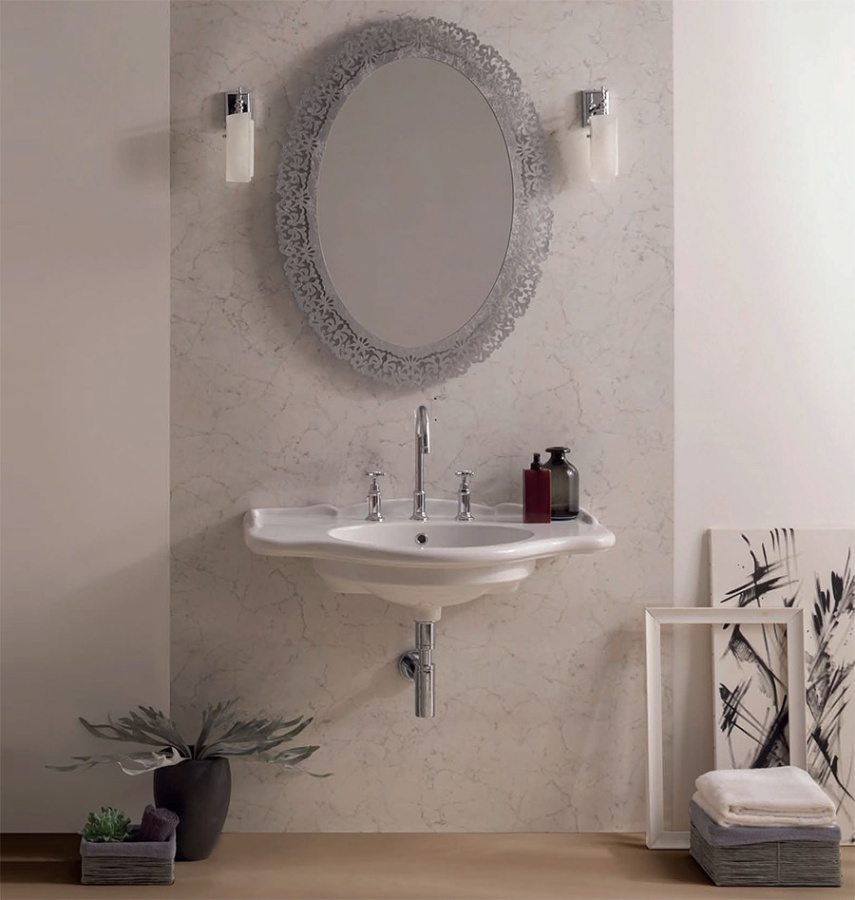 Photo Globo Paestum 90 PA056BI sink