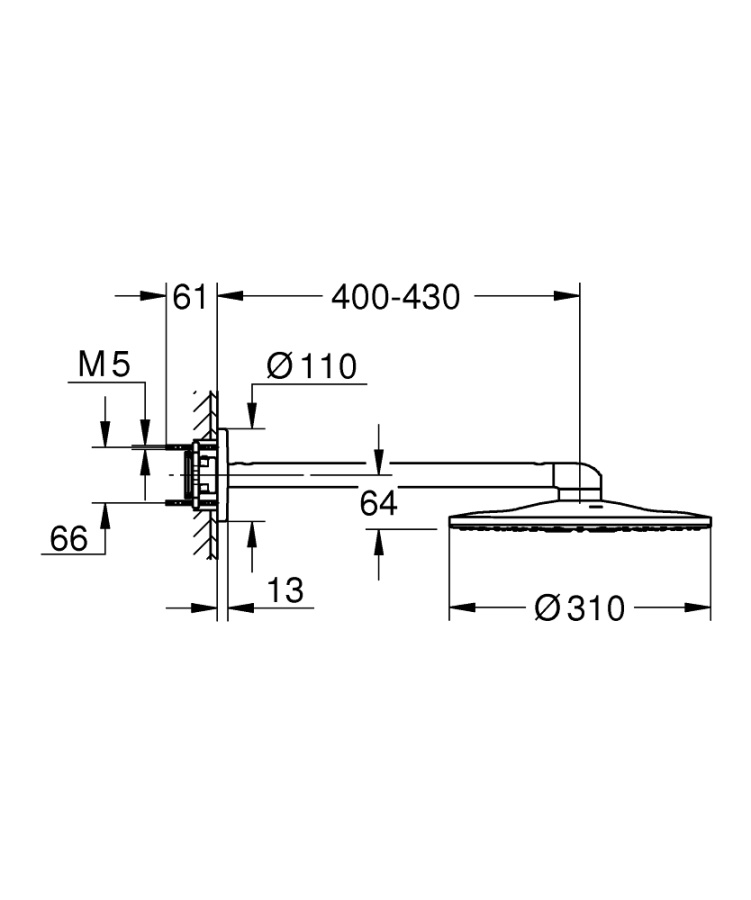 Photo GROHE Rainshower SmartActive 26475LS0