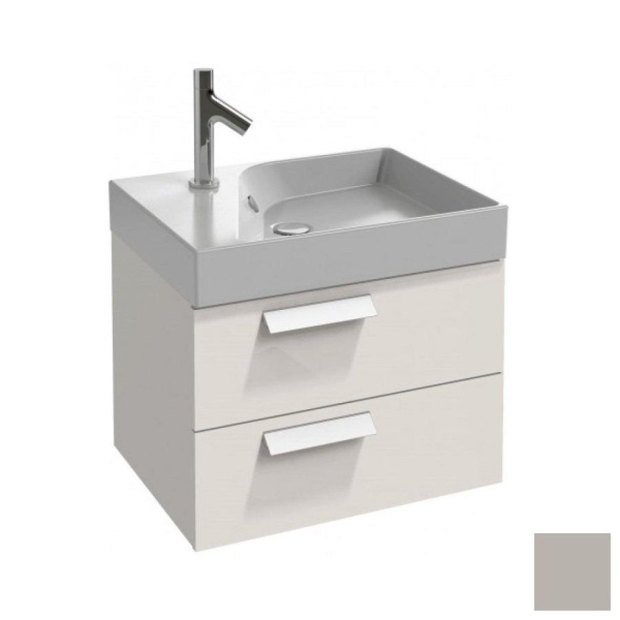 Photo Bathroom under the sink 60 cm Jacob Delafon Rythmik EB1301-N21, gray titanium glossy