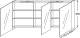 Photo Mirror cabinet 130 cm Jacob Delafon EB1369-N08, matte basalt