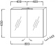 Photo Mirror cabinet 80 cm Jacob Delafon EB796-N18, white shiny