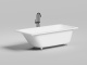 Photo Bath made of artificial stone Salini Orlando Kit 170x80 102116MF black matte