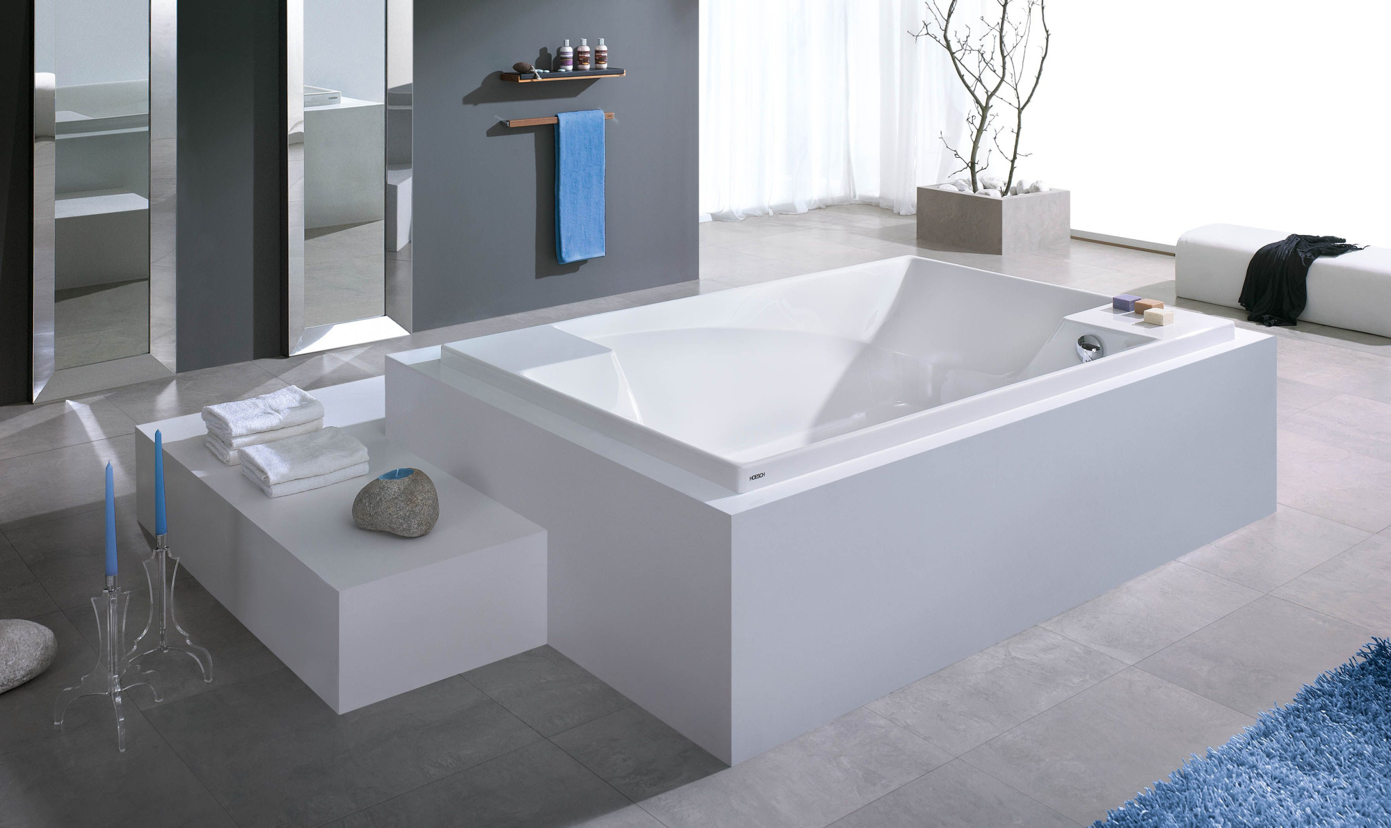 Photo Acrylic bath Hoesch Santee length 190 cm 6652.010