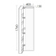 Photo Burgbad Sys30 40 SPIJ040L461 left glossy white