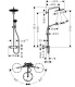 Photo shower column hansgrohe Croma Select S 280 26890340 1 jet mode polished black chrome