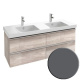 Photo Tumb under the sink 135 cm Jacob Delafon Odeon Up EB997-N14 gray anthracite