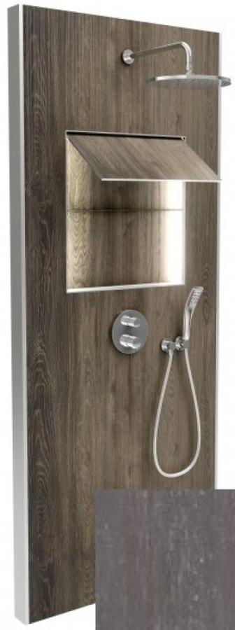 Photo Shower system Jacob Delafon Ecrin E803031-D39 with thermostat and backlit graphite, chromium
