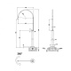 Photo Gessi Goccia sink mixer 33628#299 black matte