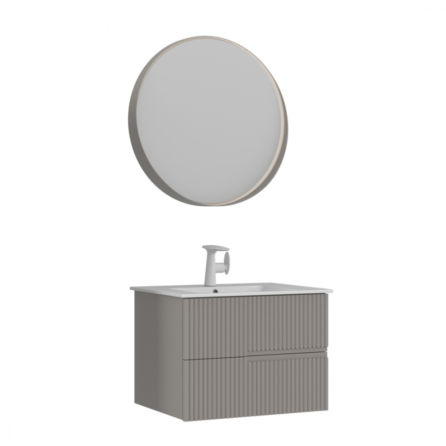 Photo Orka Moonlight sink cabinet 70 5001496 beige matte/white