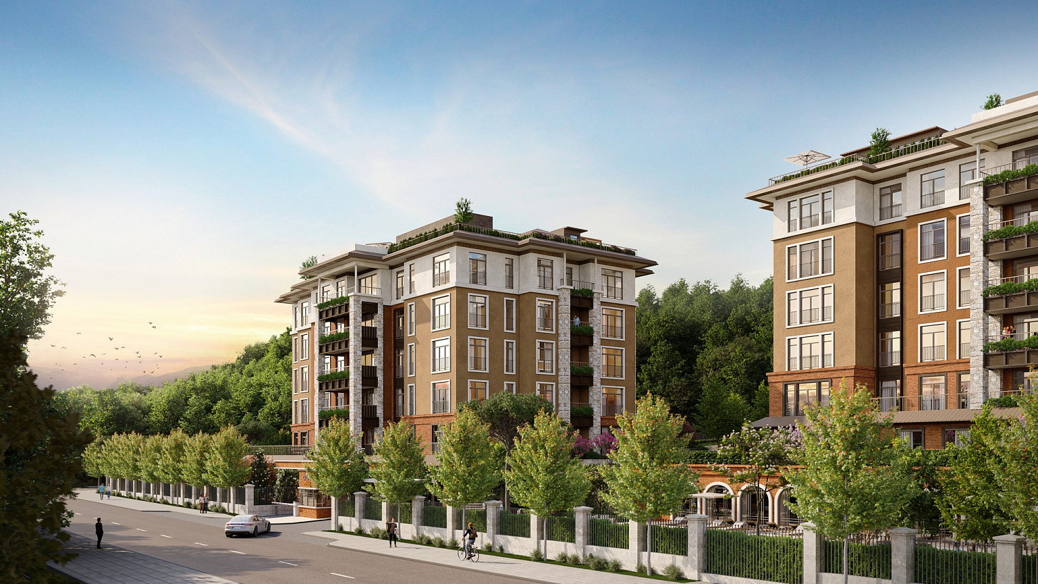 Boutique complex with design architecture