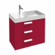 Photo Bathroom under the sink 80 cm Jacob Delafon Rythmik EB1309-R3 raspberry varnish