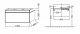 Photo Bathroom under the sink 100 cm Jacob Delafon Terrace EB1187-F26 plum varnish