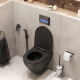 Photo Set with installation AM.PM Spirit V2.0 CK70GH with hygienic shower and accessories, black matte