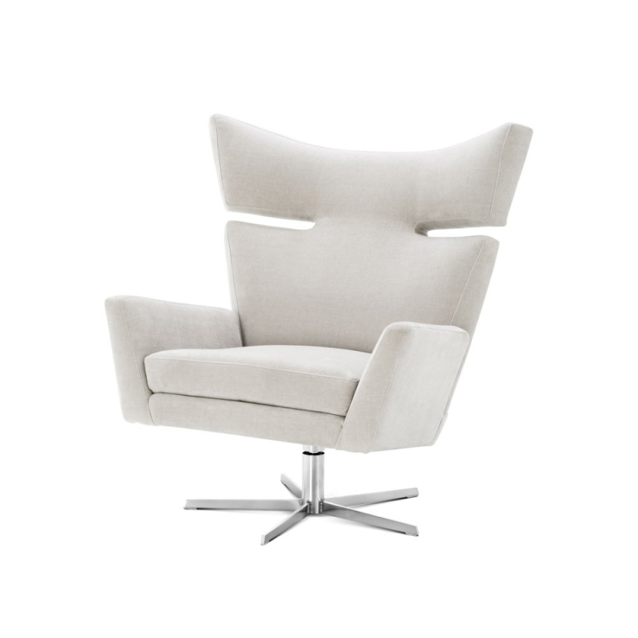 Photo Rotating chair Eduardo (light gray)