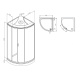 Photo Shower cabin AM.PM X-Joy W88C-301-090WT64 glass transparent, profile white
